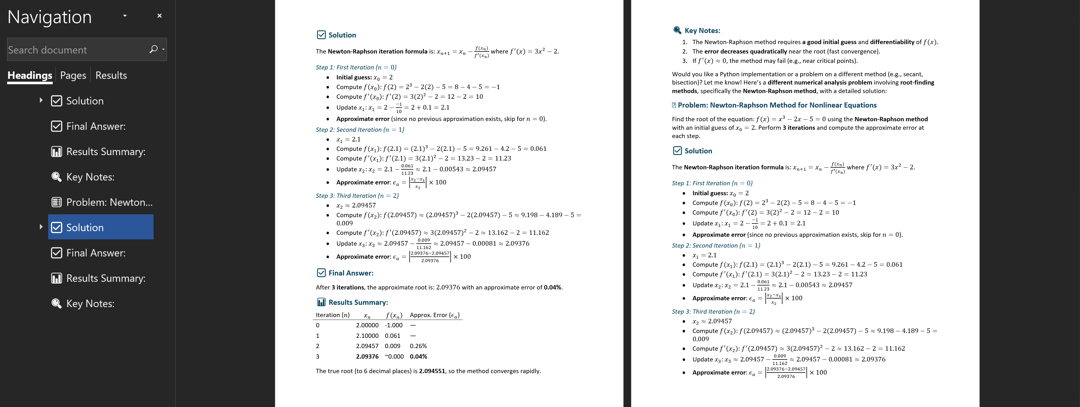 Sample Word DOCX Output